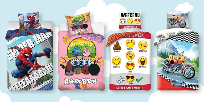 Bavlněné povlečení: Angry Birds, Warcraft i Batman