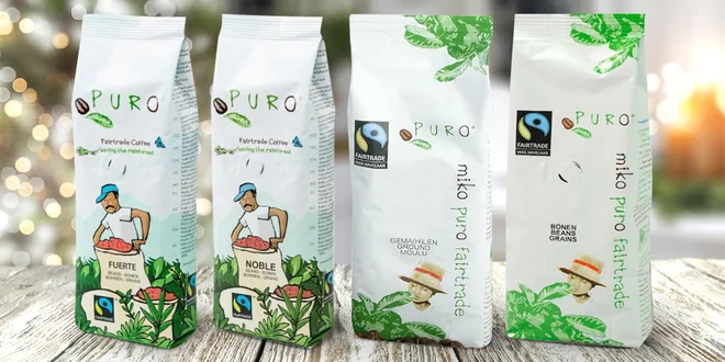 Balení fair trade kávy: zrnková nebo mletá