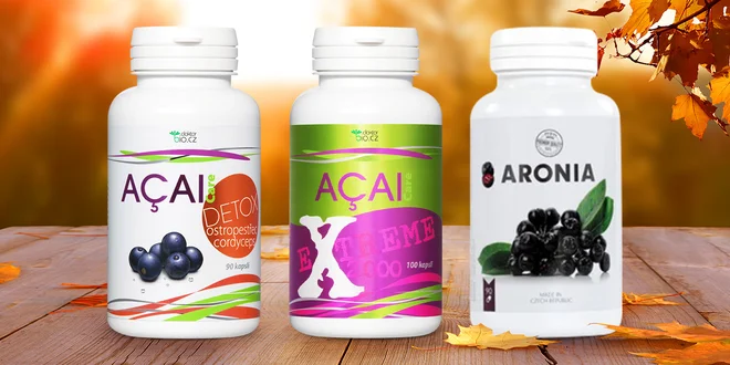 Arónie i acai berry v doplňcích pro vaše zdraví