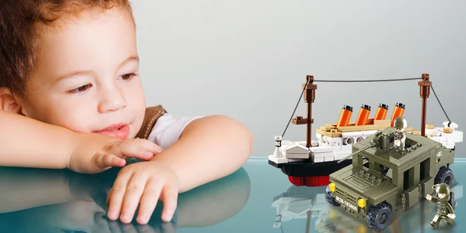 Stavebnice Sluban: model Titanicu i obrněného auta
