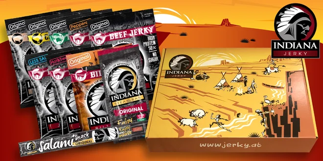 10× sušené maso Indiana Jerky včetně dopravy