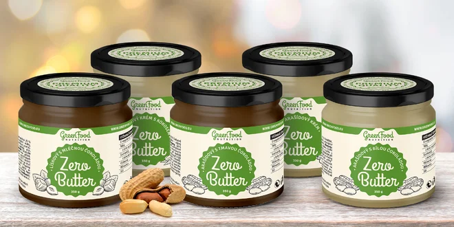 Green Food: kvalitní krémy z arašídů a lískových ořechů