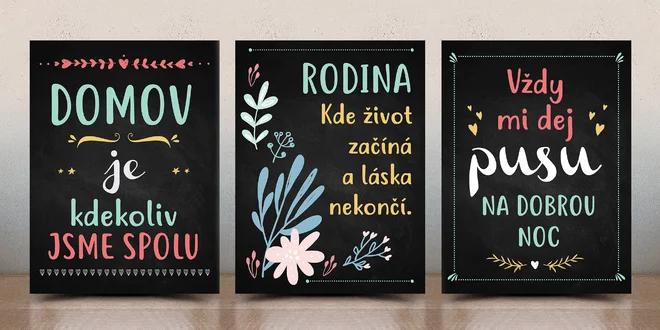 Designové cedulky s vyznáním pro vaše nejbližší