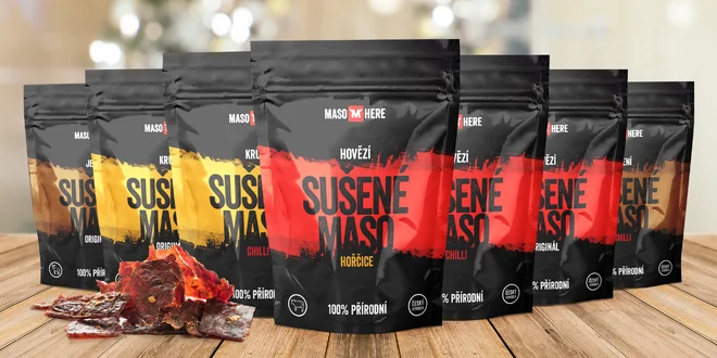 České sušené maso: hovězí, krůtí a jelení