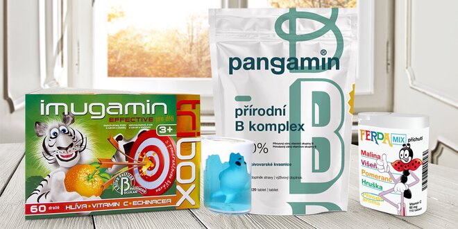Doplňky stravy vč. pangaminu pro posílení imunity