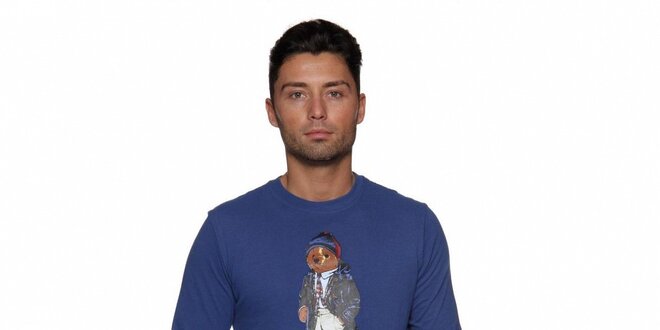 Modré tričko Ralph Lauren s medvědem