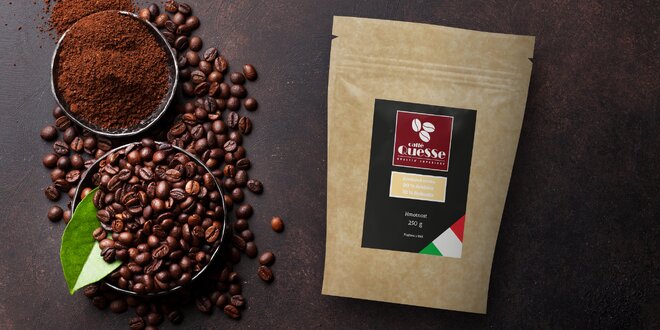Vynikající italská káva Quesse: 250, 500 a 1000 g
