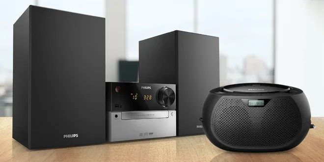 Mikrosystémy Philips: přehrávání CD i flash disku