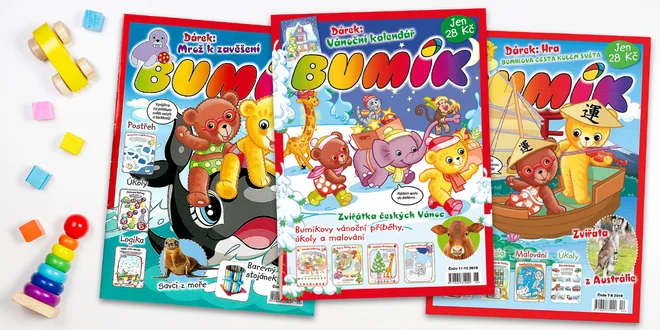 Roční předplatné dětského dvouměsíčníku Bumík