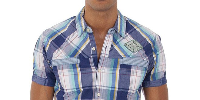 Pánská fialová kostkovaná košile Tommy Hilfiger