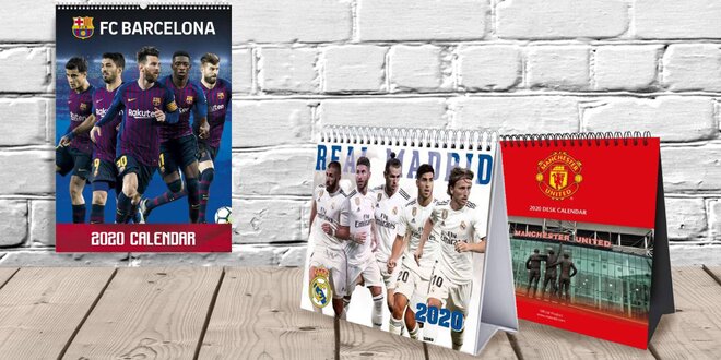 Kalendáře 2020 s fotbalovými kluby a hráči