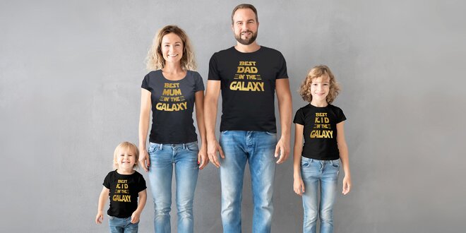 Parádní bavlněná trička pro nejlepší členy rodiny