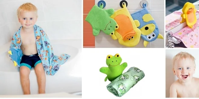 Extra savý dětský ručník nebo osuška z mikrokrovlákna + dárek žínka ve tvaru zvířátka