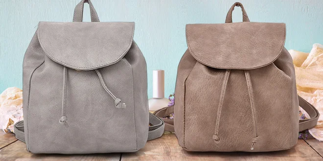 Elegantní dámské městské retro batohy z eko kůže
