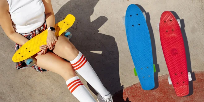 Městské pennyboardy s velkými odolnými kolečky