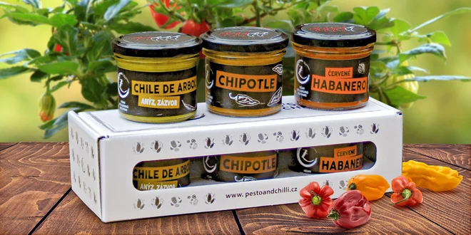 Mexická edice chilli omáček české výroby