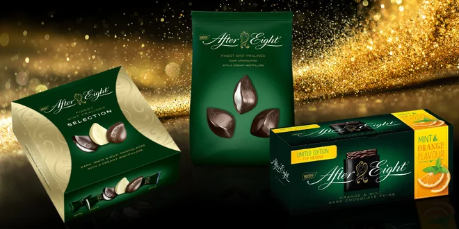 Pralinky After Eight v dárkových baleních