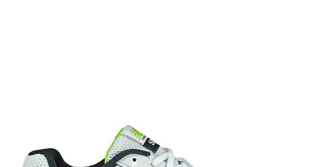 Pánské šedo-bílé běžecké boty New Balance se žlutými detaily