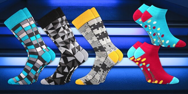 Designové ponožky pro pány i dámy: 17 variant