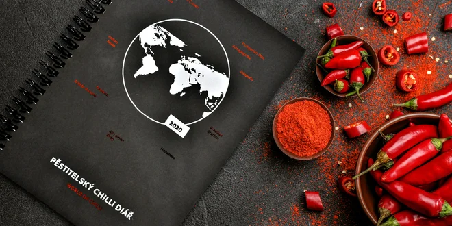 Pěstitelský chilli diář + 25 semínek různých odrůd