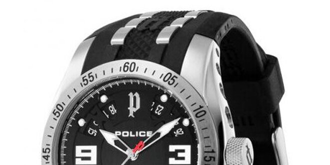 Pánské analogové hodinky s černým ciferníkem Police