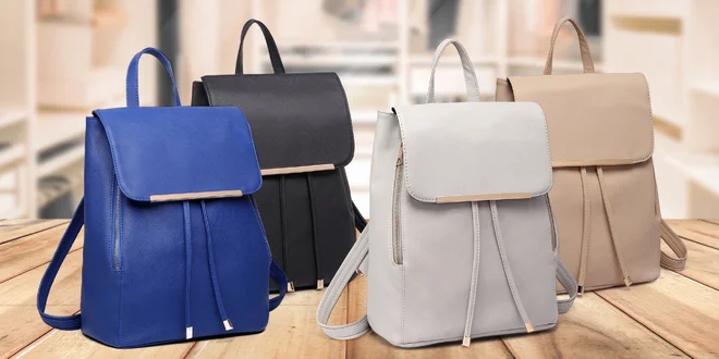 Elegantní dámský batoh z vysoce kvalitní eko kůže