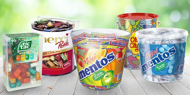 Pro mlsouny: obří boxy cukrovinek Mentos i Tic Tac