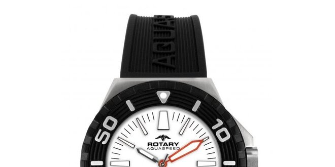 Pánské černé analogové hodinky Rotary