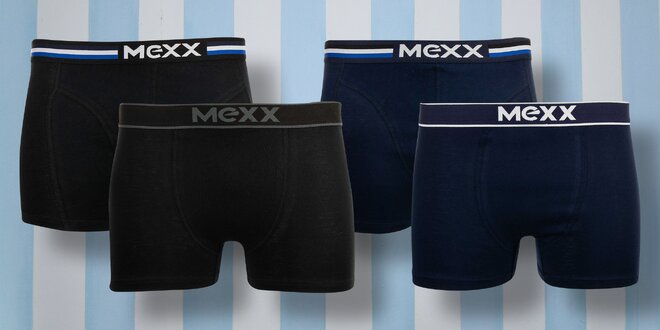 Pánské boxerky Mexx: 2 kusy v balení, černé či navy
