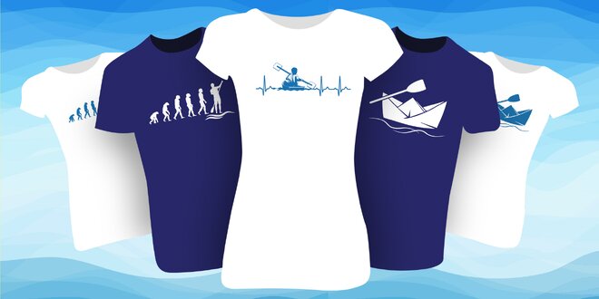 Pánská a dámská trička pro vodáky: 6 vzorů