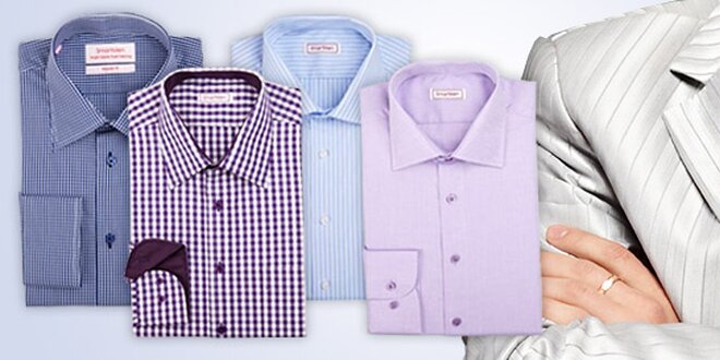Kvalitní pánská košile SmartMen stylu business nebo casual