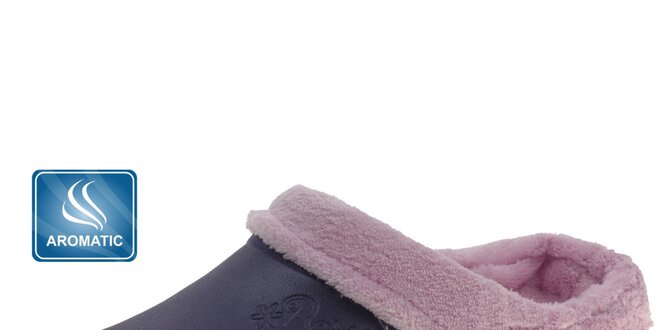 Dámské tmavě fialové pantofle Beppi s vnitřním kožíškem