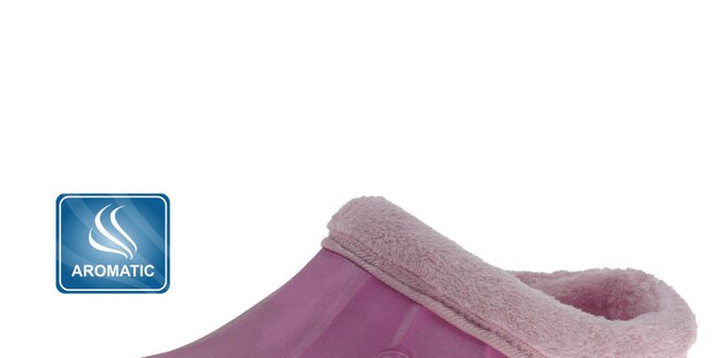 Dámské růžové pantofle Beppi s vnitřním kožíškem