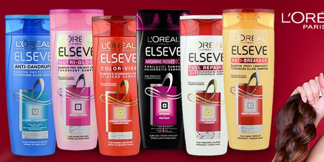 Šampóny Elseve – péče na míru vašim vlasům