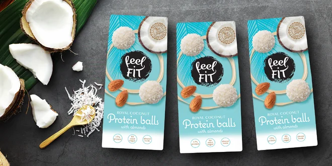 Proteinové kuličky Feel FIT s mandlí a kokosem