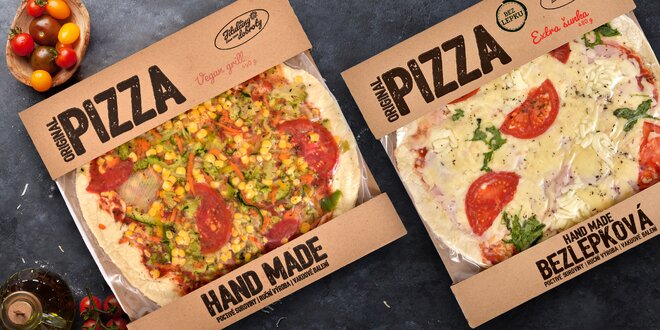 Čerstvá chlazená pizza: vegan, klasik i bezlepková