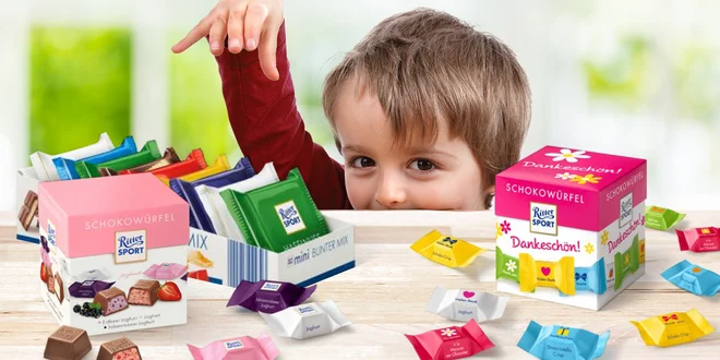 Sladká chvilka: balíčky čokolád Ritter Sport