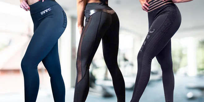 Do fitka: push-up legíny i krátké topy
