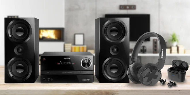 Sluchátka, audiosystém i soundbar od Philipsu