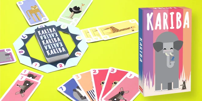 Dětská karetní hra Kariba pro 2–4 hráče od 6 let