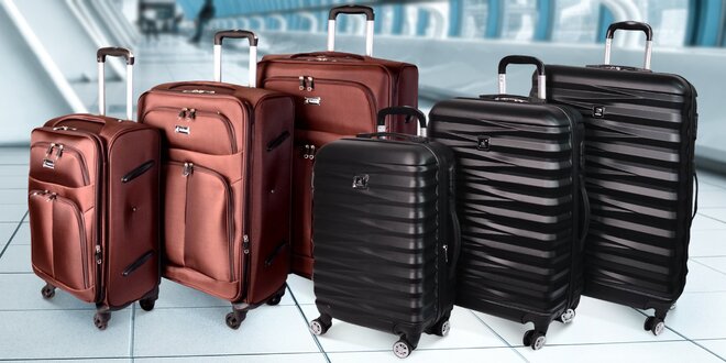 Cestovní kufry: samostatně i v sadě 3 kusů