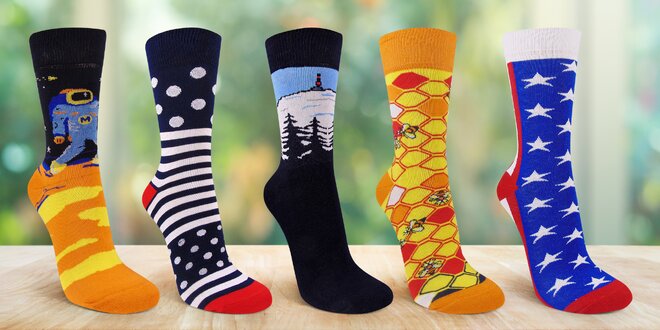 Designové ponožky Moravec: rozverné i seriózní