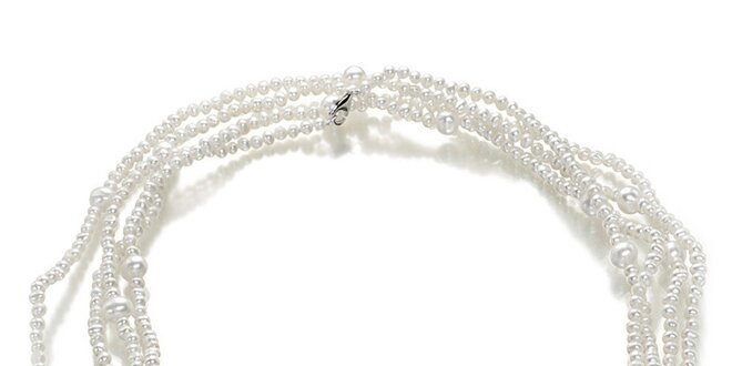 Dámský krémový perlový náhrdelník Orchira