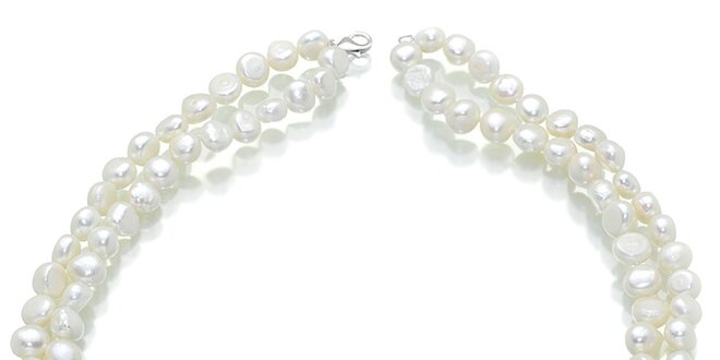 Dámský perlový náhrdelník Orchira s onyxem