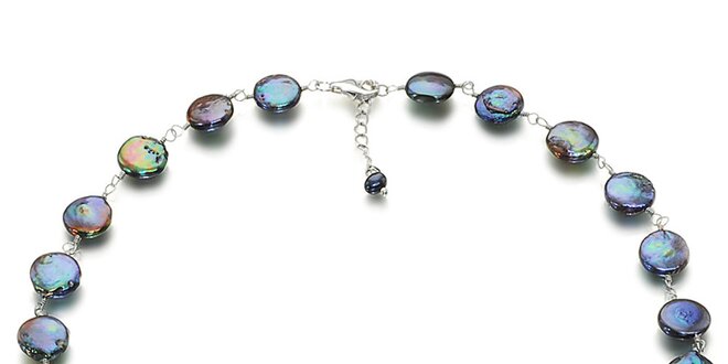Dámský fialovo-zelený perlový náhrdelník Orchira
