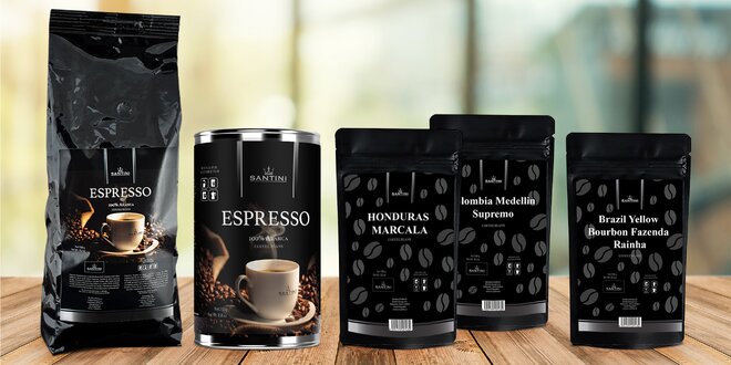 Mletá nebo zrnková káva vhodná na filtr i espresso