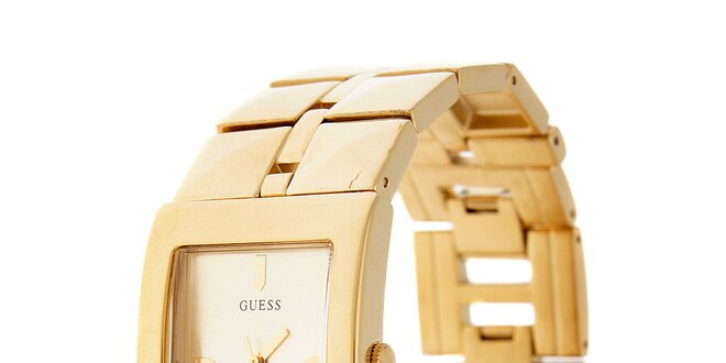 Dámské zlaté náramkové hodinky Guess