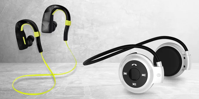 Sportovní bezdrátová bluetooth sluchátka Wodasound