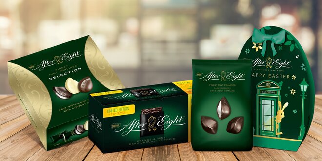 Pralinky After Eight v dárkových baleních