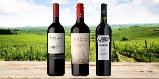 Argentinské víno Malbec: 3 druhy, láhev či karton